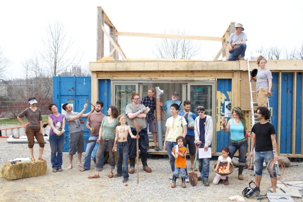 ekologická architektura, dům z kontejneru